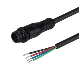 Фото #1 товара Коннектор питания ARL-WAVE-1010-RGB-CON-POWER-MALE-BLK (Arlight, IP67 Пластик, 3 года)
