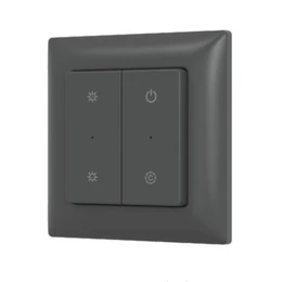 Фото #1 товара INTELLIGENT ARLIGHT Кнопочная панель SMART-RF-801-22-MULTI черная, закруг. (3V, пластик, 2.4G) (IARL, IP20 Пластик, 5 лет)
