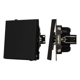 Фото #1 товара Механизм выключателя одноклавишный проходной SWT-TENDO-MKP1-SFPL-BK (230V, 10A) (Arlight, -)