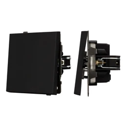 Фото #1 товара Механизм выключателя одноклавишный перекрёстный SWT-TENDO-MKX1-SFPL-BK (230V, 10A) (Arlight, -)