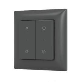 Фото #1 товара INTELLIGENT ARLIGHT Кнопочная панель SMART-RF-801-22-MULTI черная, закруг. (3V, пластик, 2.4G) (IARL, IP20 Пластик, 5 лет)