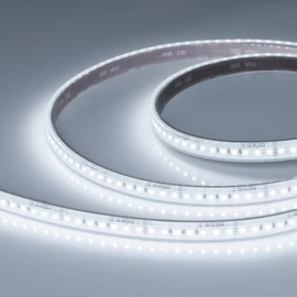 Фото #1 товара Светодиодная лента герметичная RTW-PS-A140-12mm 24V White6000 (4-18 W/m, IP67, 5m) (Arlight, CRI>90)