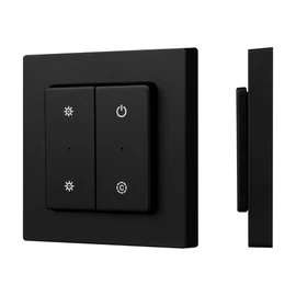 Фото #1 товара INTELLIGENT ARLIGHT Кнопочная панель SMART-RF-801-22-MULTI черная, квадрат. (3V, пластик, 2.4G) (IARL, IP20 Пластик, 5 лет)
