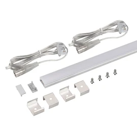 Фото #1 товара Набор для светодиодной подсветки ARL-KIT-SLIM-FC 24V Warm3000 (14,4 W/m, IP20, 2m) (Arlight, Алюминий+пластик)