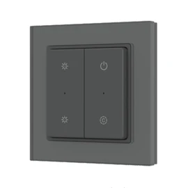 Фото #1 товара INTELLIGENT ARLIGHT Кнопочная панель SMART-RF-801-22-MULTI черная, квадрат. (3V, стекло, 2.4G) (IARL, IP20 Пластик, 5 лет)