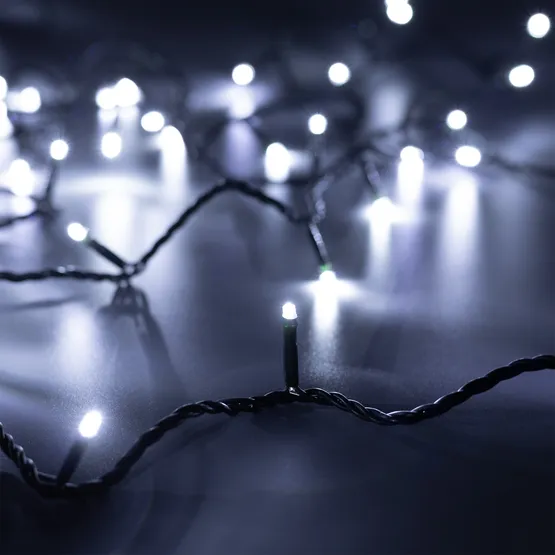 Фото #1 товара Светодиодная гирлянда ARD-STRING-HOME-5000-GREEN-50LED-FLASH WHITE (230V, 3.5W) (Ardecoled, IP20)