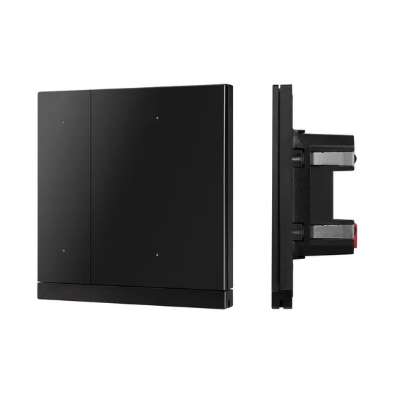 Фото #4 товара INTELLIGENT ARLIGHT Механизм панели KNX-302-22-IN Black (Bus) (IARL, IP20 Пластик, 2 года)