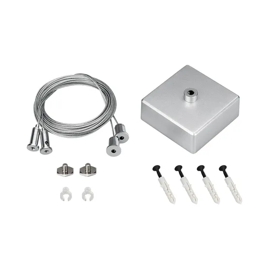 Фото товара Подвес S2-LINE 2x4m Long Set (Silver Box, Pad 15x2mm) (Arlight, Металл)