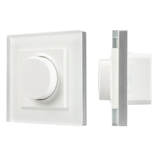 Фото #1 товара Панель SMART-P96-DIM-IN White (230V, 1.5A, 0-10V, Rotary, 2.4G) (Arlight, Пластик)