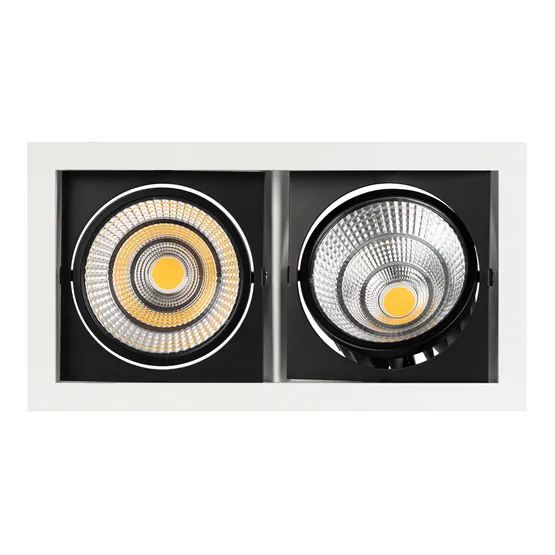 Фото #2 товара Светильник CL-KARDAN-S283x152-2x25W Warm3000 (WH-BK, 30 deg) (Arlight, IP20 Металл, 3 года)