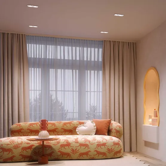 Фото #3 товара Светильник MS-FLOW-BUILT-R85-12W Warm3000 (WH, 55 deg, 230V) (Arlight, IP20 Металл, 5 лет)