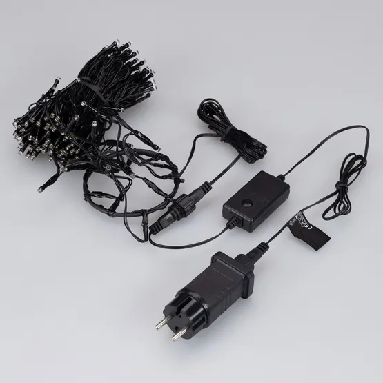 Фото #2 товара Светодиодная гирлянда Лучи Смарт ARD-GALA-CLASSIC-1500-BLACK-150LED White (230V, 4.7W, Tuya Wi-Fi) (Ardecoled, IP65)