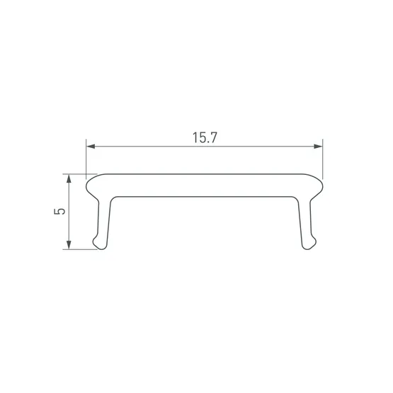 Фото #2 товара Экран призматический LINE-W16-2000 BLACK (Arlight, Пластик)