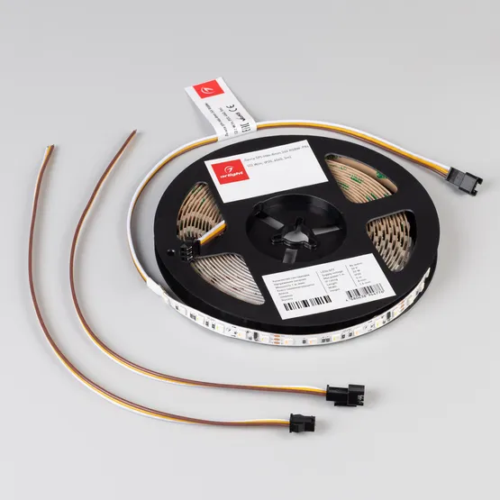 Фото #3 товара Светодиодная лента SPI-H84-8mm 24V RGBW-White-PX6 (22 W/m, IP20, 4040, 5m) (Arlight, -)