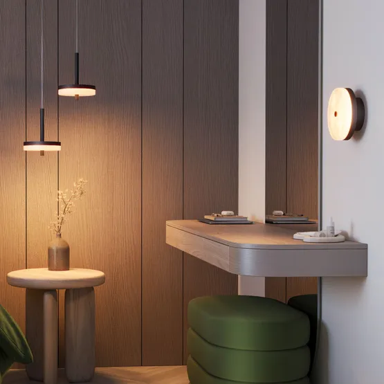 Фото #3 товара Светильник SP-MENTA-WALL-R165-12W Warm2700 (BK, 130 deg, 230V) (Arlight, IP20 Мрамор, 5 лет)