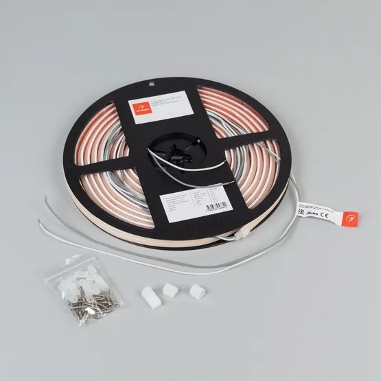 Фото #3 товара Светодиодная лента герметичная COB-PSW-X480-8mm 24V Warm2700 (6 W/m, IP67, TWP100, 5m) (Arlight, CRI>90)