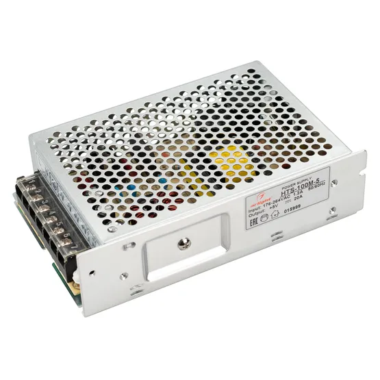 Фото #1 товара Блок питания HTS-100M-5 (5V, 20A, 100W) (Arlight, IP20 Сетка, 3 года)