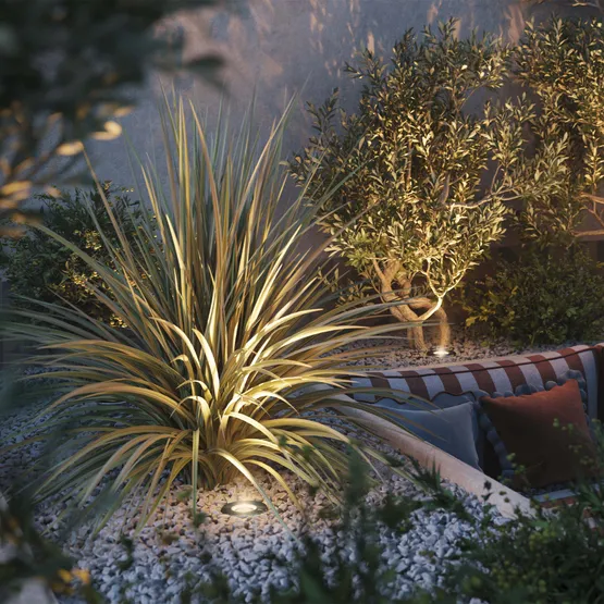 Фото #2 товара Светильник LTD-DAFNA-GROUND-R130-11W Warm3000 (SL, 35 deg, 230V) (Arlight, IP67 Металл, 5 лет)