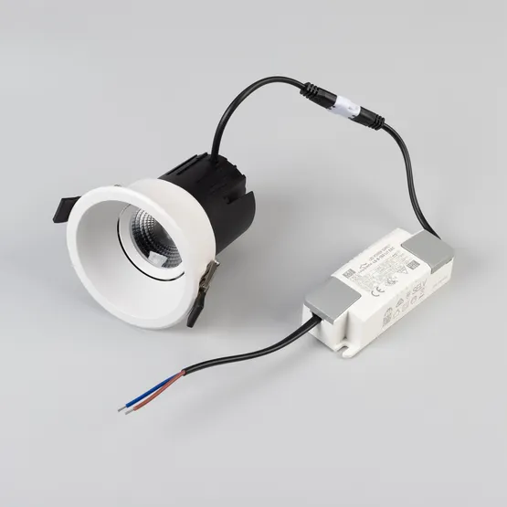 Фото #2 товара Светильник MS-FLOW-BUILT-R85-12W Warm3000 (WH, 38 deg, 230V) (Arlight, IP20 Металл, 5 лет)