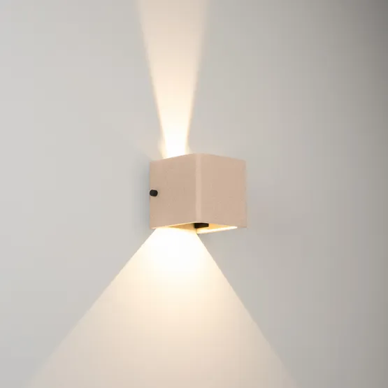 Фото #5 товара Светильник LGD-PERAN-WALL-S120x120-6W Warm3000 (Light ivory, 0-80 deg, 230V) (Arlight, IP65 Бетон, 3 года)