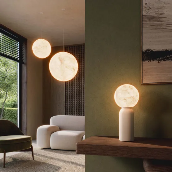 Фото #5 товара Светильник SP-SILKA-HANG-R400-12W Warm2700 (WH, 330 deg, 230V) (Arlight, IP20 Натуральный шелк, 3 года)