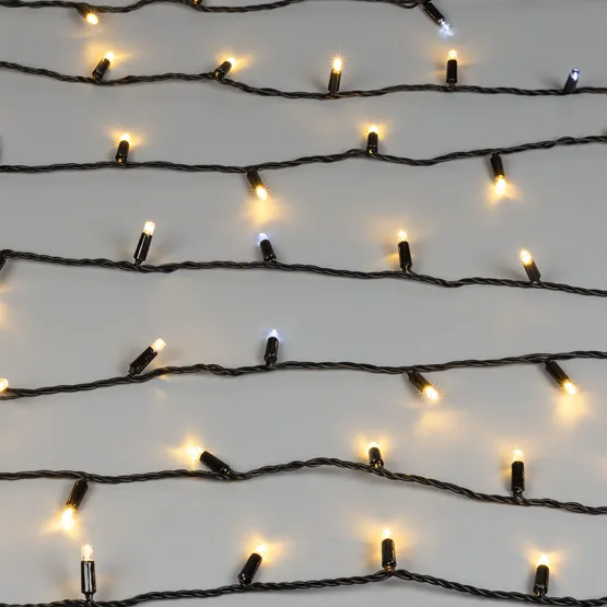 Фото #3 товара Светодиодная гирлянда ARD-STRING-CLASSIC-10000-BLACK-100LED-FLASH WARM (230V, 7W) (Ardecoled, IP65)