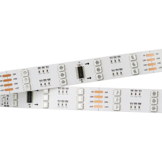 Фото #1 товара Светодиодная лента SPI-5000 12V RGB (5060, 480 LED x3,1812) (Arlight, Открытый, IP20)