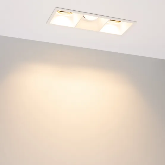 Фото #5 товара Светильник MS-FLOW-BUILT-S230x85-3x6W Warm3000 (WH, 55 deg, 230V) (Arlight, IP20 Металл, 5 лет)