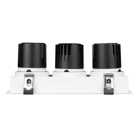 Фото #2 товара Светильник MS-FLOW-BUILT-S230x85-3x12W Day4000 (WH, 55 deg, 230V) (Arlight, IP20 Металл, 5 лет)