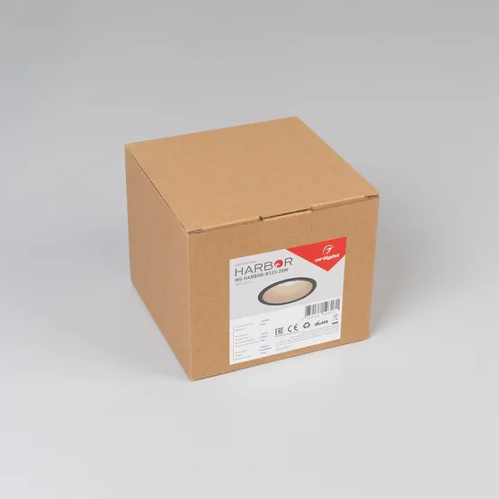 Фото #8 товара Светильник MS-HARBOR-R123-20W Warm3000 (BK, 50 deg, 230V) (Arlight, IP20 Металл, 5 лет)