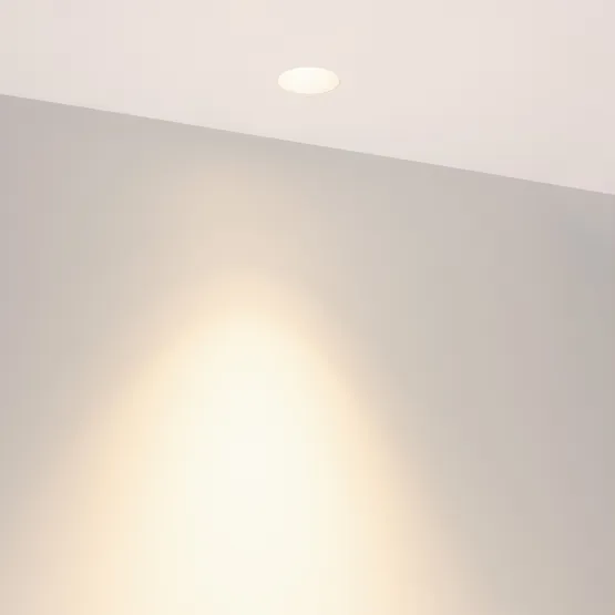 Фото #2 товара Светильник MS-INVISIO-TRIMLESS-R55-15W Warm3000 (WH-WH, 36 deg, 230V) (Arlight, IP54 Металл, 5 лет)