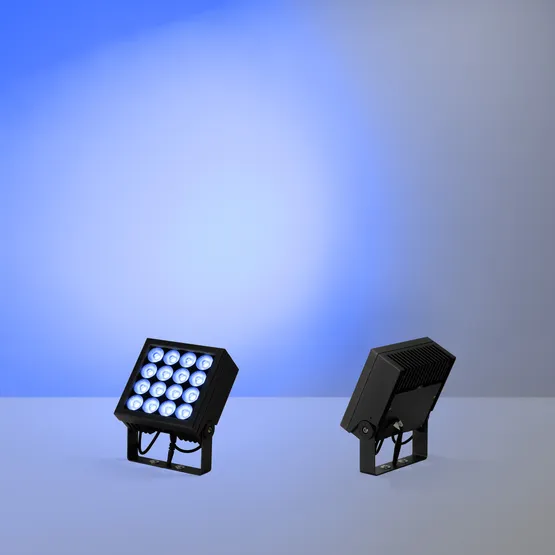 Фото #5 товара Прожектор KT-BLOCK-S220x220-50W RGBW-Day (Графит, 15 deg, 24V, DMX512) (Arlight, IP66 Металл, 3 года)