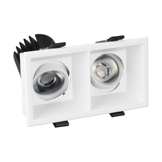 Фото #4 товара Светильник MS-FLOW-BUILT-S157x85-2x12W Warm3000 (WH, 55 deg, 230V) (Arlight, IP20 Металл, 5 лет)