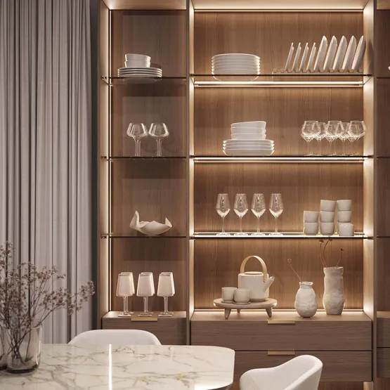 Фото #3 товара Профиль с экраном SL-KANT-H10-ROTATE-2000 CHAMPAGNE GOLD (Arlight, Алюминий+пластик)