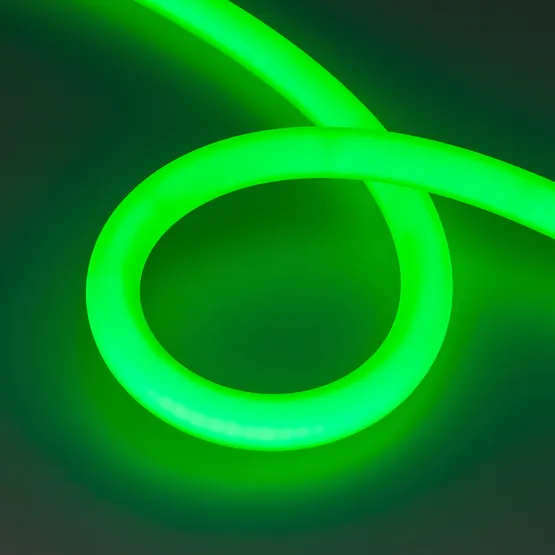 Фото #3 товара Светодиодная лента герметичная MOONLIGHT-BLACK-SIDE-G280-D25mm 24V RGB 360deg (14.4 W/m, IP65, 1m, wire x1) (Arlight, Вывод боковой, 3 года)
