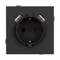 Минифото #3 товара Механизм розетки с USB зарядкой SCT-TENDO-MUAA-SFPL-BK (230V, 16A) (Arlight, -)